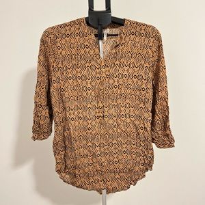 Womens Patterened Tunic Shirt Top